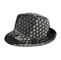 Side - 8936-Jacquard Fedora Hat