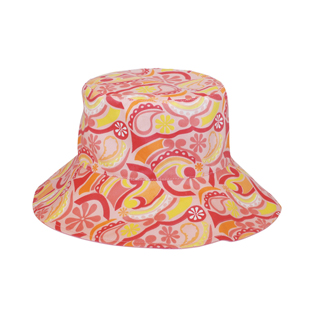 6556-Ladies' Floral Reversible Bucket Hat