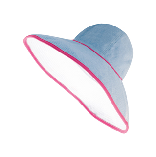 6590-Ladies' Reversible Terry Cloth Wide Brim Bucket Hat