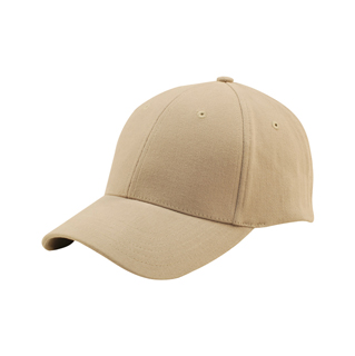 6862-Mega Flex Low Profile Brushed Twill Fitted Cap