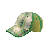 Low Profile Washed Plaid Cotton Twill Cap
