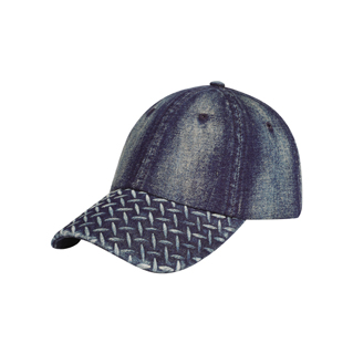 6889A-Diamond Plate Washed Cap
