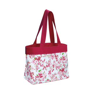 1518-Floral Beach Tote Bag