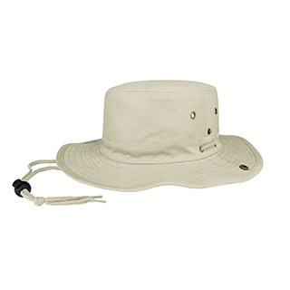 7805A-Brushed Twill Aussie Hat