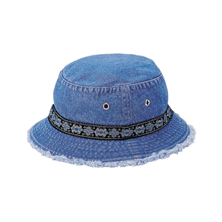7871-Denim Washed Bucket Hat