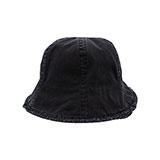 Cotton Washed Frayed Brim Bucket Hat