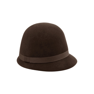 2521-Ladies' Wool Felt Cloche Hat