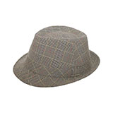 Men's Plaid Fedora Hat