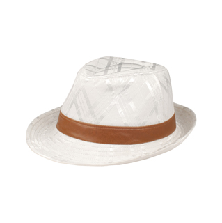 8913-Jaquard Polyester Fedora Hat