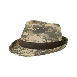 8919-Camouflage Fedora Hat