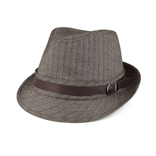 8930-Herringbone Fedora Hat