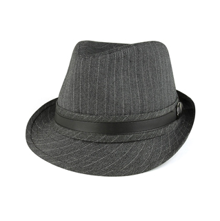 8930-Herringbone Fedora Hat