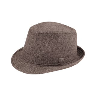 8931-Herringbone Fedora Hat