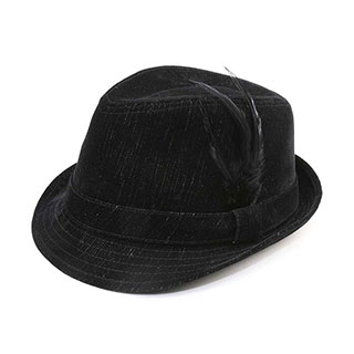 8948-Infinity Selections Polyester Denim Fedora Hat