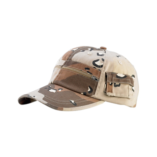 9014-Casual Style Camouflage Twill Washed Pocket Cap