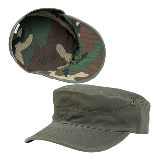 9025-Cotton Twill Washed Army Cap