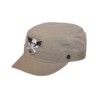 9043-Brushed Canvas Fashion Army Cap