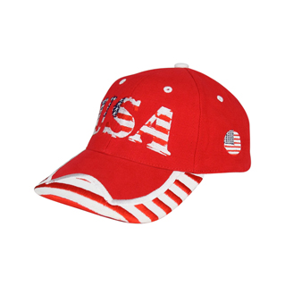 6917Y-Youth Low Profile USA Flag Heavy Brushed Twil Cap