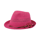 Ladies' Toyo Braid Fedora Hat