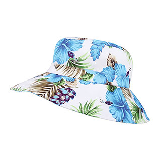 7904G-Ladies' Wide Brim Floral Hat