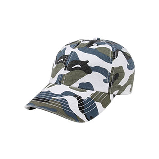 9031C-Low Profile (Unstructured) Washed Camouflage Cap
