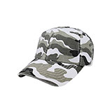 Low Profile (Unstructured) Washed Camouflage Cap