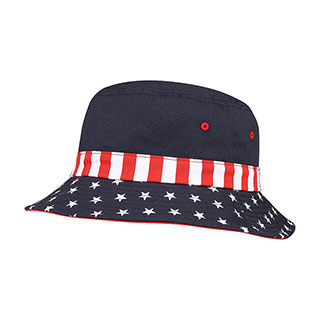7801F-USA Flag Bucket Hat