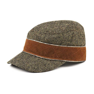 3526-Infinity Selecitons Wool Blend Army Cap