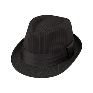 8926-Pinstripe Fedora Hat