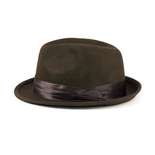 2519-Men's Wool Felt Fedora Hat