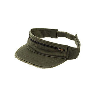 4065-Enzyme Washed Cotton Twill Visor