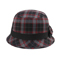 Front - 8944-Infinity Selections Wool Plaid Cloche Hat