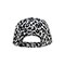 Back - 6874-LEOPARD PRINT CAP WITH TEXTURED LEATHER BILL