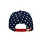 Back - 7649-6 Panel (Stru) Cotton Twill USA Flag Cap