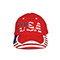 Front - 6917Y-Youth Low Profile USA Flag Heavy Brushed Twil Cap