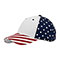 Main - 7649-6 Panel (Stru) Cotton Twill USA Flag Cap