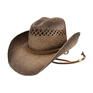 8160-Outback Raffia Cowboy Hat