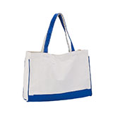TWO TONE CANVAS TOTE BAG