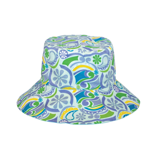 6556-Ladies' Floral Reversible Bucket Hat