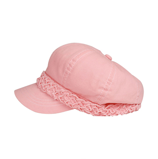 6599-Ladies' Brushed Canvas Newsboy Hat