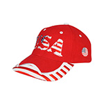 Youth Low Profile (Str)  USA Flag Heavy Brushed Twil Cap