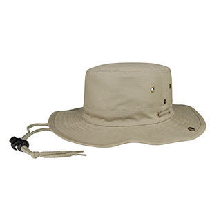 7805A-Brushed Twill Aussie Hat