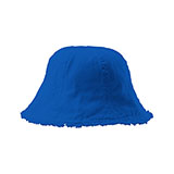 Cotton Washed Frayed Brim Bucket Hat