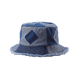 7890Y-Youth Cut & Sewn Denim Washed Bucket Hat