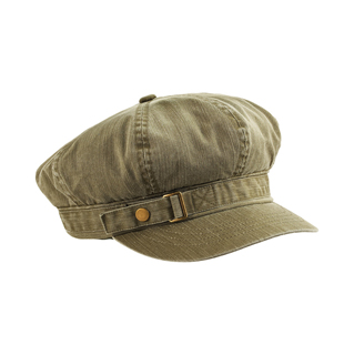 2126-Pigment Dyed Special Cotton Washed Newsboy Cap