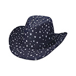 Star Print Denim Hat