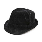 Infinity Selections Polyester Denim Fedora Hat
