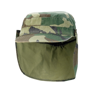 9030-Army Cap With Removable Flap