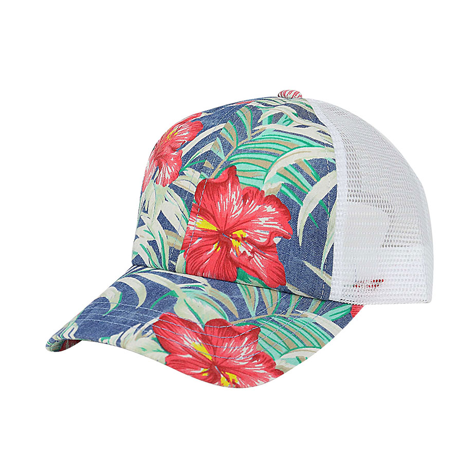 Wholesale Floral Print Mesh Cap - Floral Print Hats & Visors & Bags ...