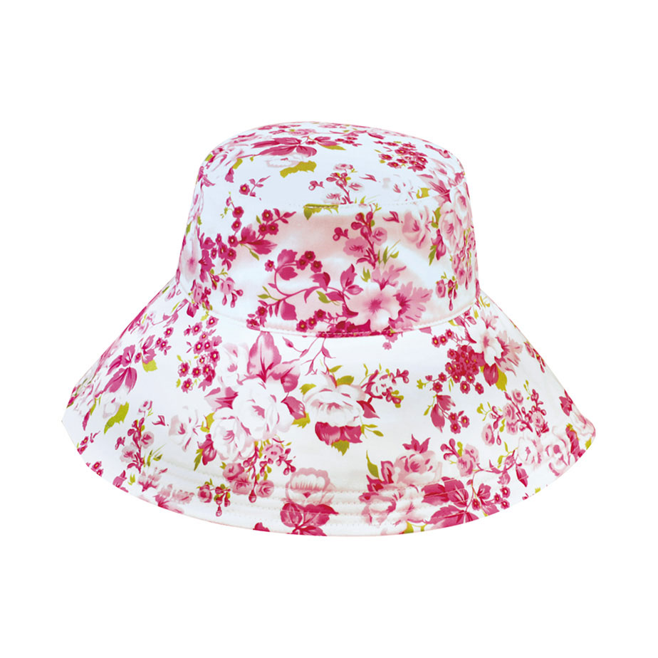 Wholesale Ladies' Wide Brim Bucket Hat - Floral Print Hats & Visors ...